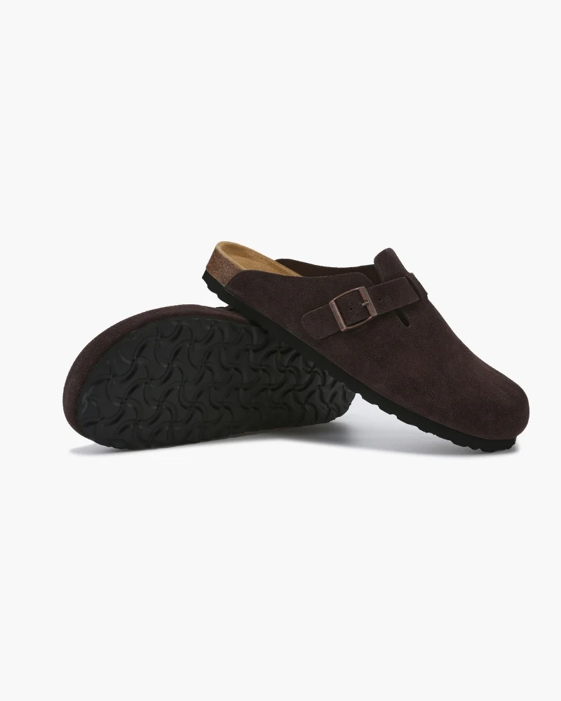 Silent Wealth Suede Clogs