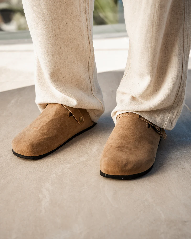 Silent Wealth Suede Clogs