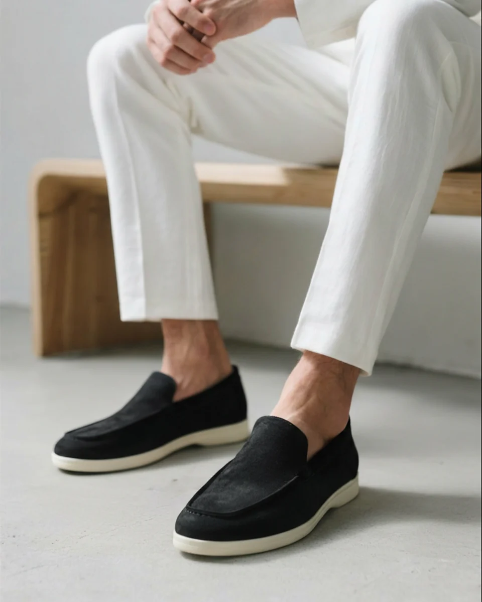 Silent Wealth Suede Loafers