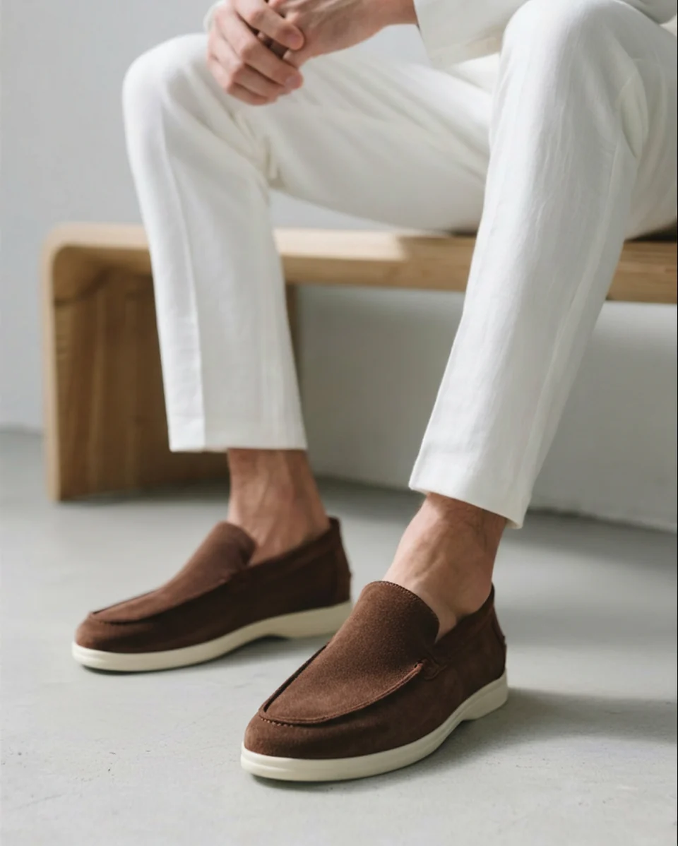 Silent Wealth Suede Loafers