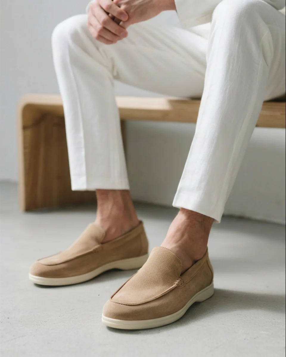 Silent Wealth Suede Loafers