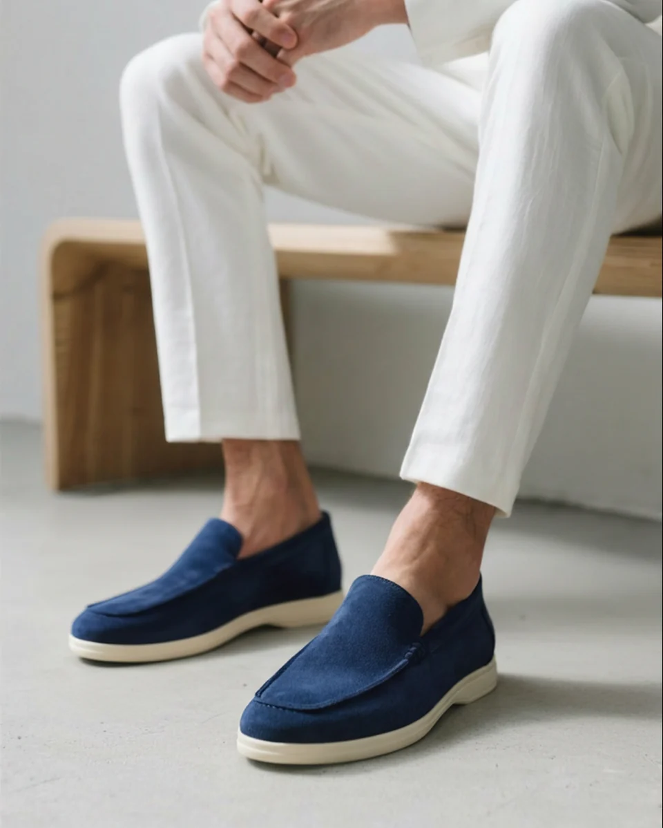 Silent Wealth Suede Loafers